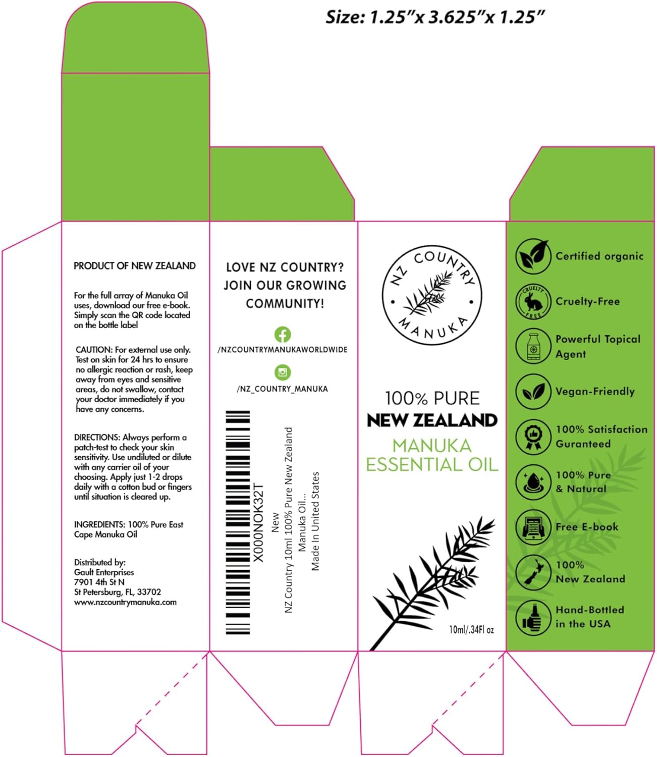 100% Pure New Zealand Manuka Oil | Organic Essential Oil | 35x Stronger Than Tea Tree | Natural Skin Care | Toenail Treatment | Diffuser | Aromatherapy | Nails | Hair | Skin | Lips - Image 9