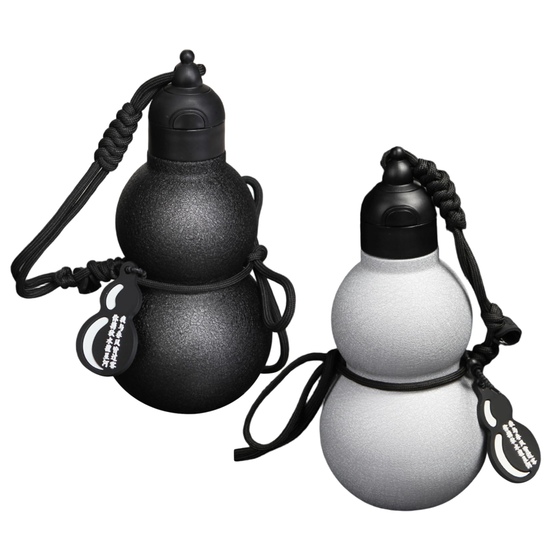 Kürbis-Wasserflasche, 580 ml/20 oz Edelstahl-Wasserflaschen mit Riemen und Strohhalm, auslaufsichere Flaschen für Spirituosen, Männer und Frauen, Trinkflasche aus Kürbiswein, Feldflasche