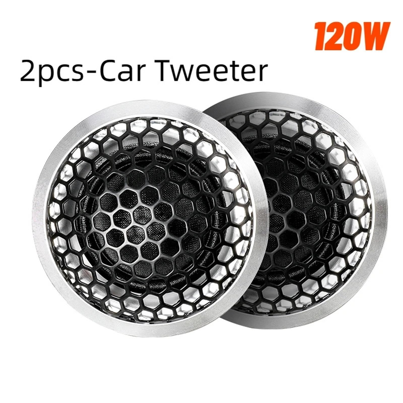 Altoparlante Tromba Altoparlanti per frequenze alt Altavoces tweeter para coche 2024, bobina móvil de 25 mm, potencia máxima de salida de 120 W, sonido de resolución y calidad de audio.