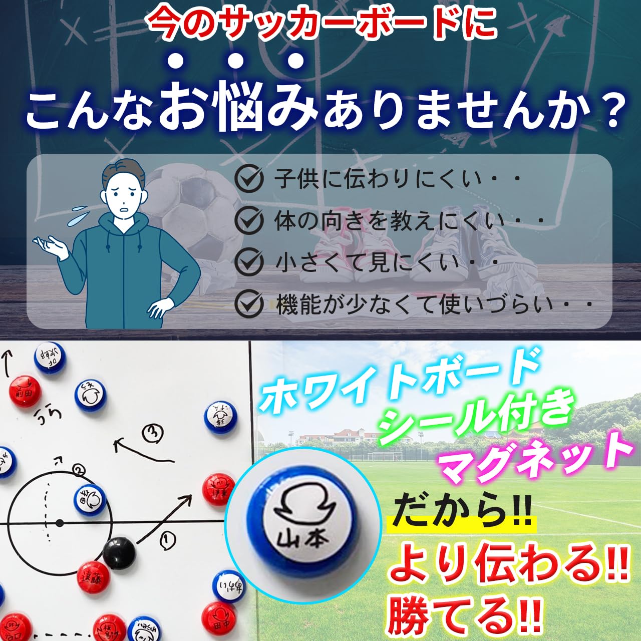 サッカー作戦板 Amazon.co.jp: マグネット 作戦盤 、サッカー 作戦ボード、 作戦