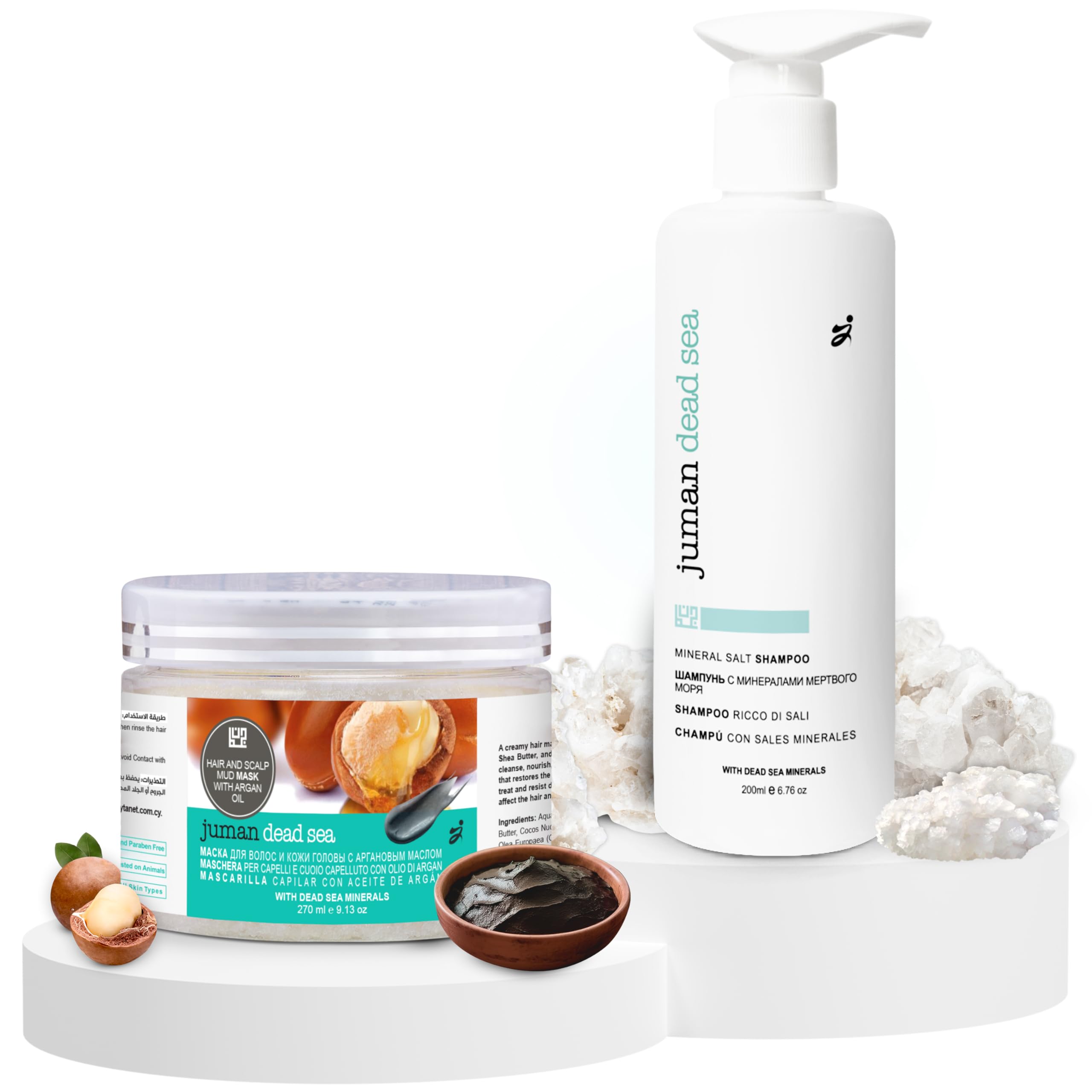 Amazon.com : Juman Dead Sea Minerals Hair Shampoo and Conditioner