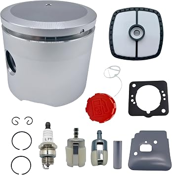 SRM-225 Piston Kit+ More P100013550 Fits for Echo SRM-225 PE-225 GT-225i GT-225SF SRM-225i Trimmer Lawn with SRM 225 Air Filter Tune Up Kit