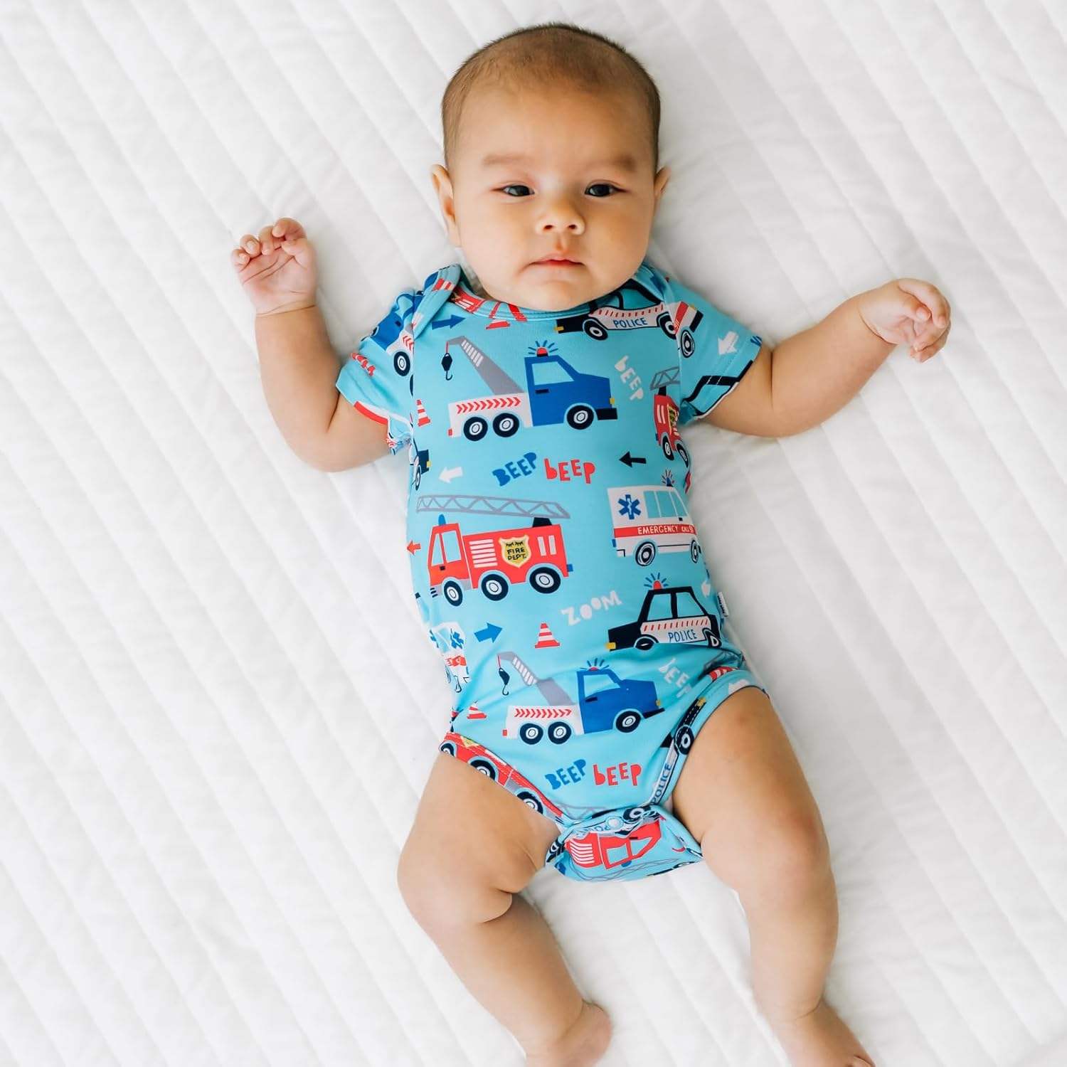 Little Sleepies Short Sleeve Bodysuit for Baby Girls & Boys, Soft Viscose from Bamboo One Piece, Baby Clothes (Newborn to 2Y) - Image 3