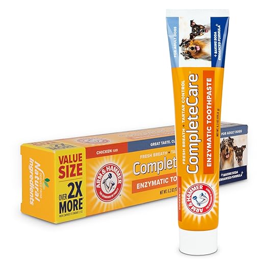 Arm & Hammer Complete Care Enzymatic Dog Toothpaste, 6.2 oz - Pet Toothpaste For Puppies and Adult Dogs, Dental Care and Clean Teeth, 6.2 Oz