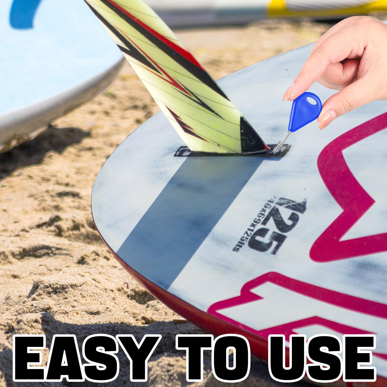 Snapklik.com : Tandefio 6 Pcs Surf Fin Key & 24 Pcs Screws For Surfing ...