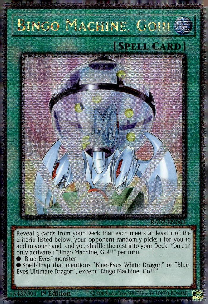Amazon.com: YU-GI-OH! Bingo Machine, Go!!! (Quarter Century Secret Rare) -  RA02-EN062 - Quarter Century Secret Rare