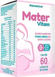 Mater Vitamina Para Gestante Materna 500mg 60 Cápsulas - Natunéctar