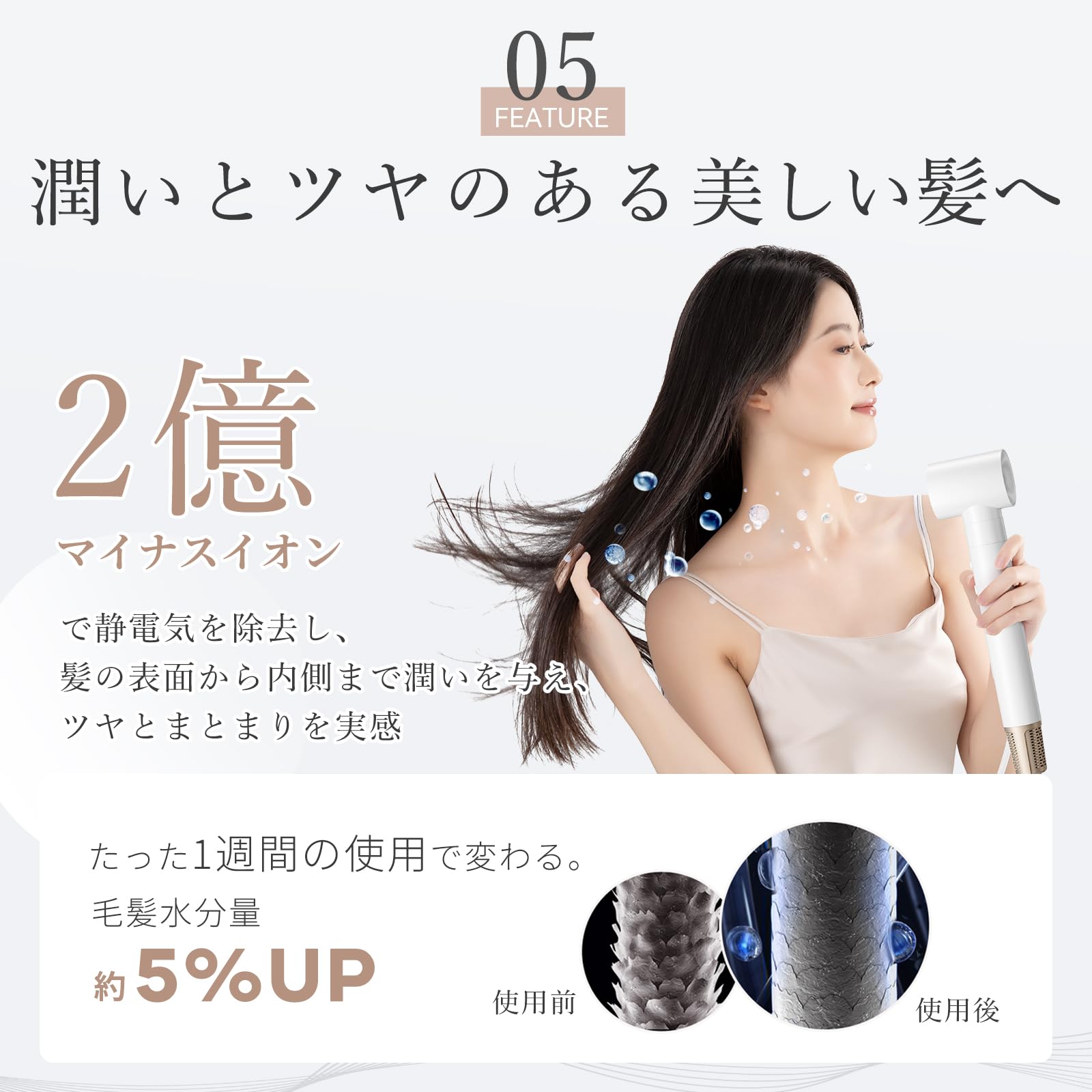 Amazon.co.jp: ANLAN マルチドライヤー カールドライヤー くるくる