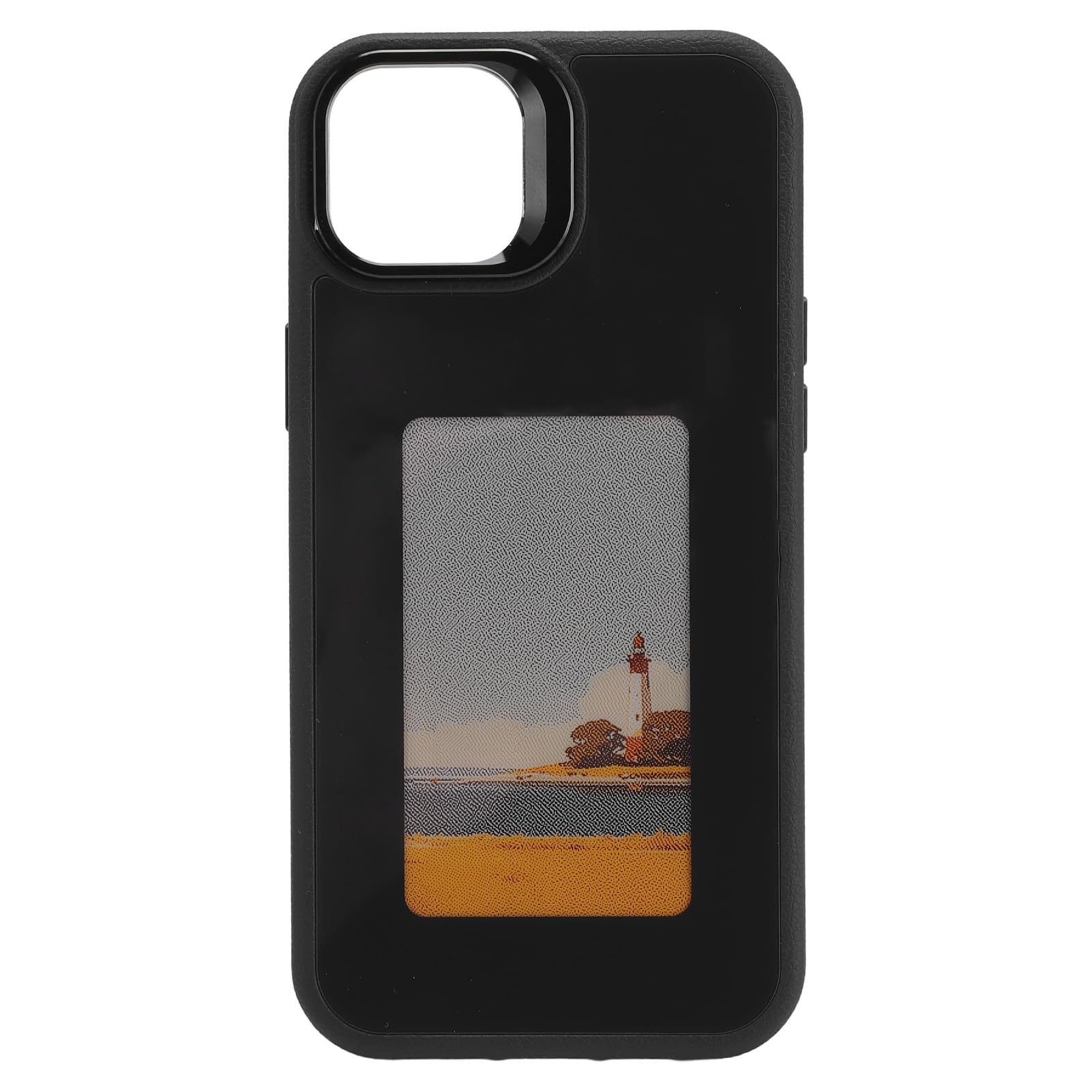 Jiawu Custodia per Telefono con Schermo Smart Ink con Funzione di Aggiornamento NFC, Profilo Sottile per Utenti 14Plus (BLACK)