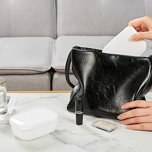 Miniatura 3 de Quatish Recipiente de jabón de viaje, 2 soportes de jabón portátiles con tapa, soporte de jabón de barra de viaje, estuche de jabón para camping,