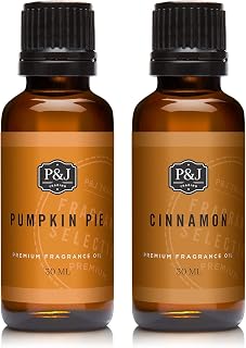 P & J Trading - Cinnamon & Pumpkin Pie Fragrance Oils - Premium Grade Scented Oil - 30ml - 2 Pack