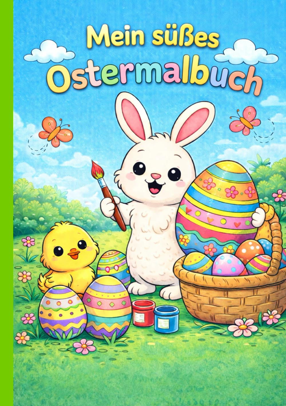 Mein süßes Ostermalbuch: Malbuch für Kinder