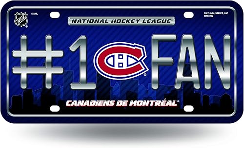 Miniatura 5 de NHL #1 Etiqueta de matrícula de metal para ventilador