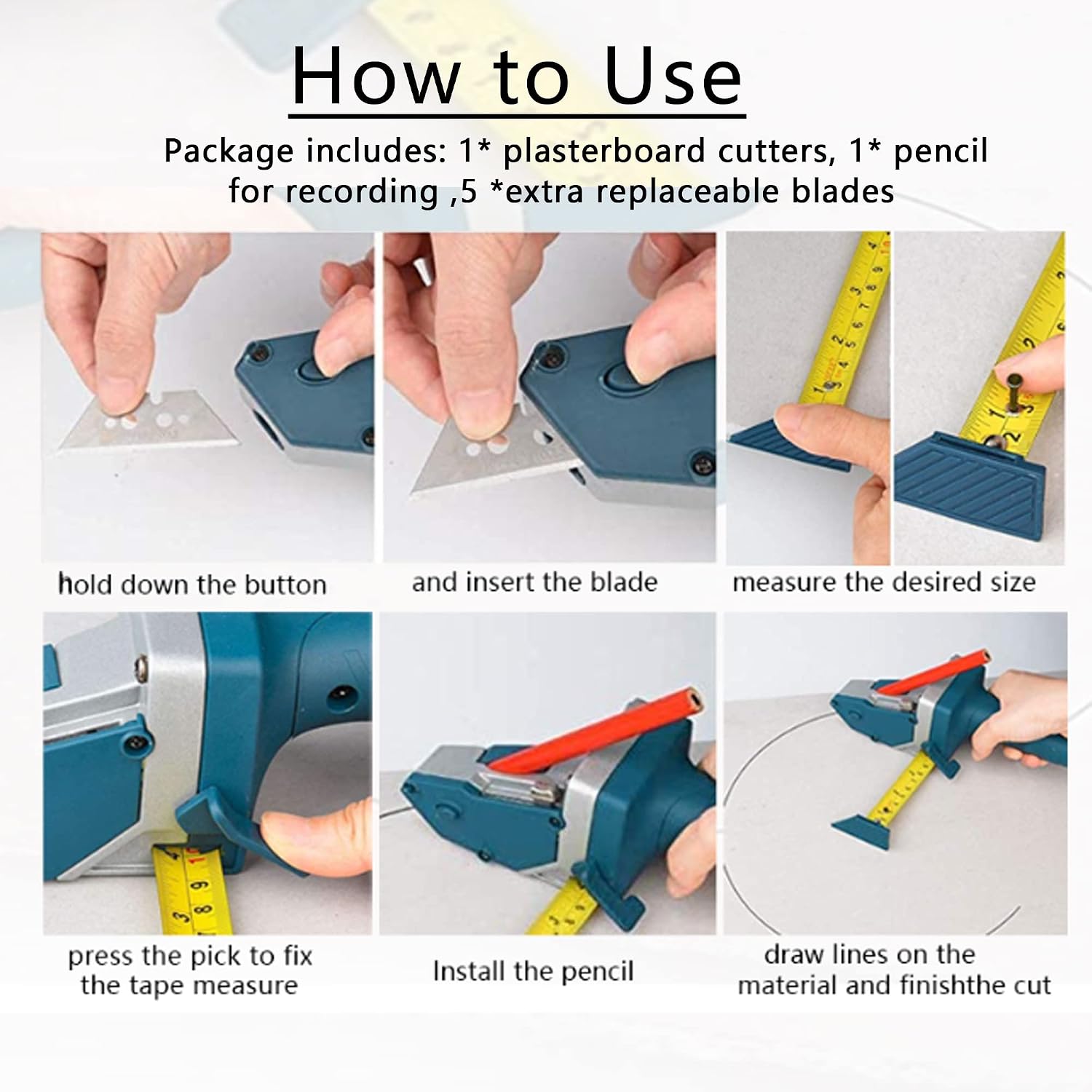 Gypsum Board Cutting tool Drywall Cutting Artifact Tool with Scale toohr Woodworking Scribe Woodworking Cutting board tools