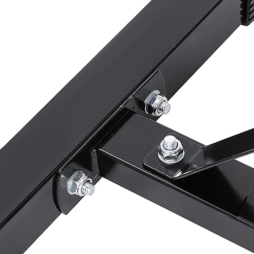 Miniatura 5 de ANT MARCH Par de estantes de mancuernas portátiles profesionales de altura ajustable de 45 a 70 pulgadas, soporte de acero resistente para