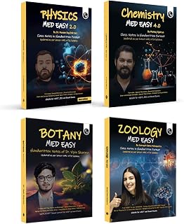 PW Chemistry, Physics, Botany and Zoology Med Easy Handwritten Notes Combo set of 4 Books | Notes, Formulas, Tips & Tricks... Price In India