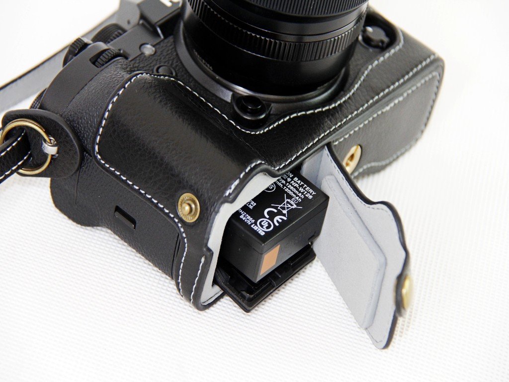 Étui demi de protection en cuir véritable pour Fujifilm x100f avec Étui demi de protection en cuir véritable pour Fujifilm x100f avec