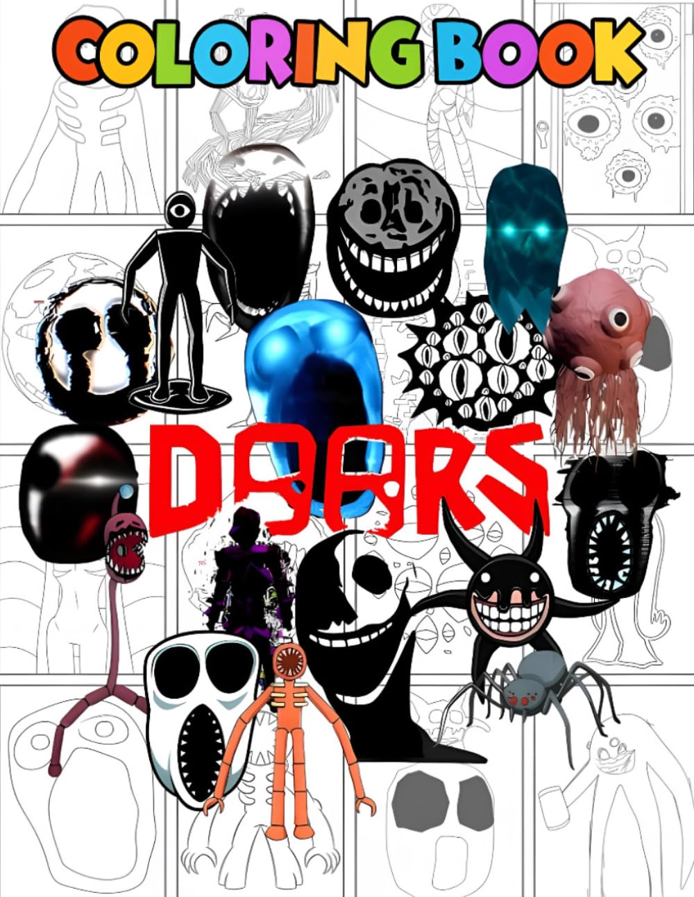 Door Coloring Book: Simple & Relaxing Designs for Stress Relief