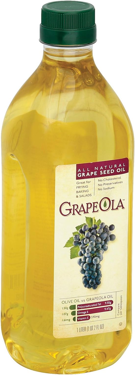Kusha Grapeola Seed Oil, Grape, 33.8 Fl Oz (Pack of 1)