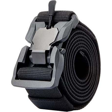 Men's Military Nylon Belt with Quick Release Magnetic Buckle