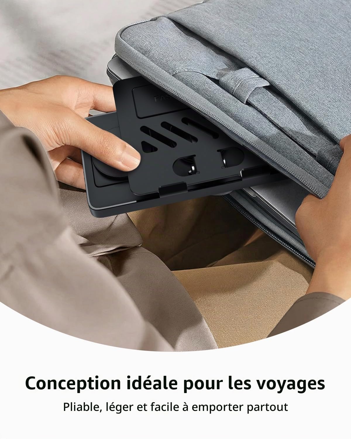 GEEKERA Station de Charge 4-en-1 pour Apple, Câble Escamotable pour iPad, Chargeur Magnétique sans Fil pour iPhone 12-17/Air/Pro, Station d’Accueil pour Apple Watch & AirPods, Noir