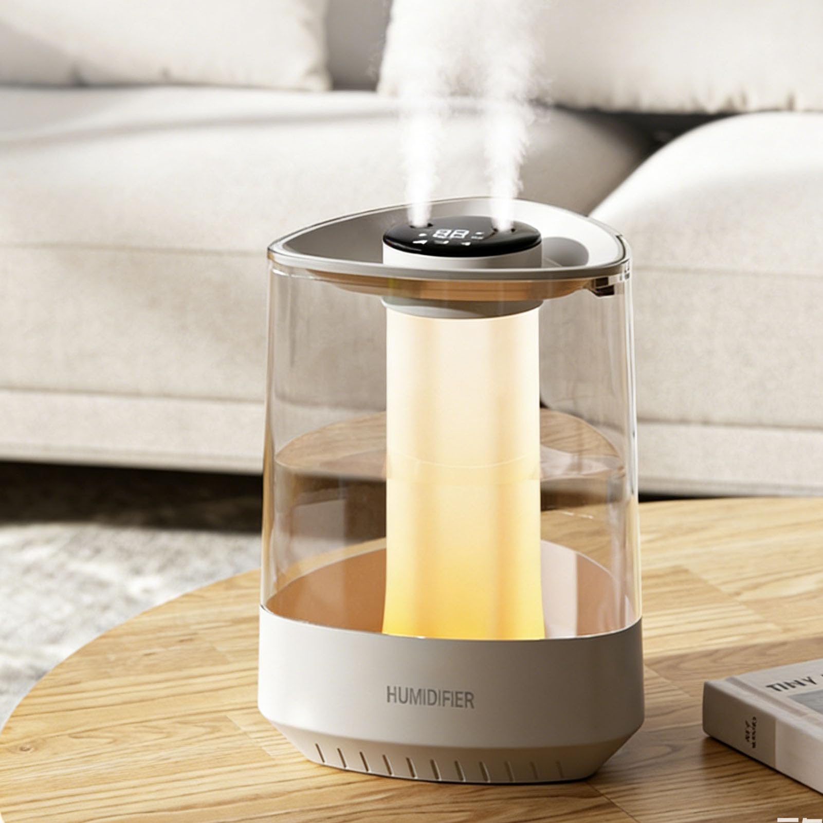 Umidificatore a Nebbia Fredda, 5L Doppio Ugello USB, Silenzioso