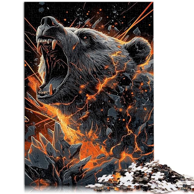 Foto 2 de 6 de Puzzles de 1000 Piezas para Adolescentes Rey Oso Juego Familiar para aliviar el estrés: desafío difícil…