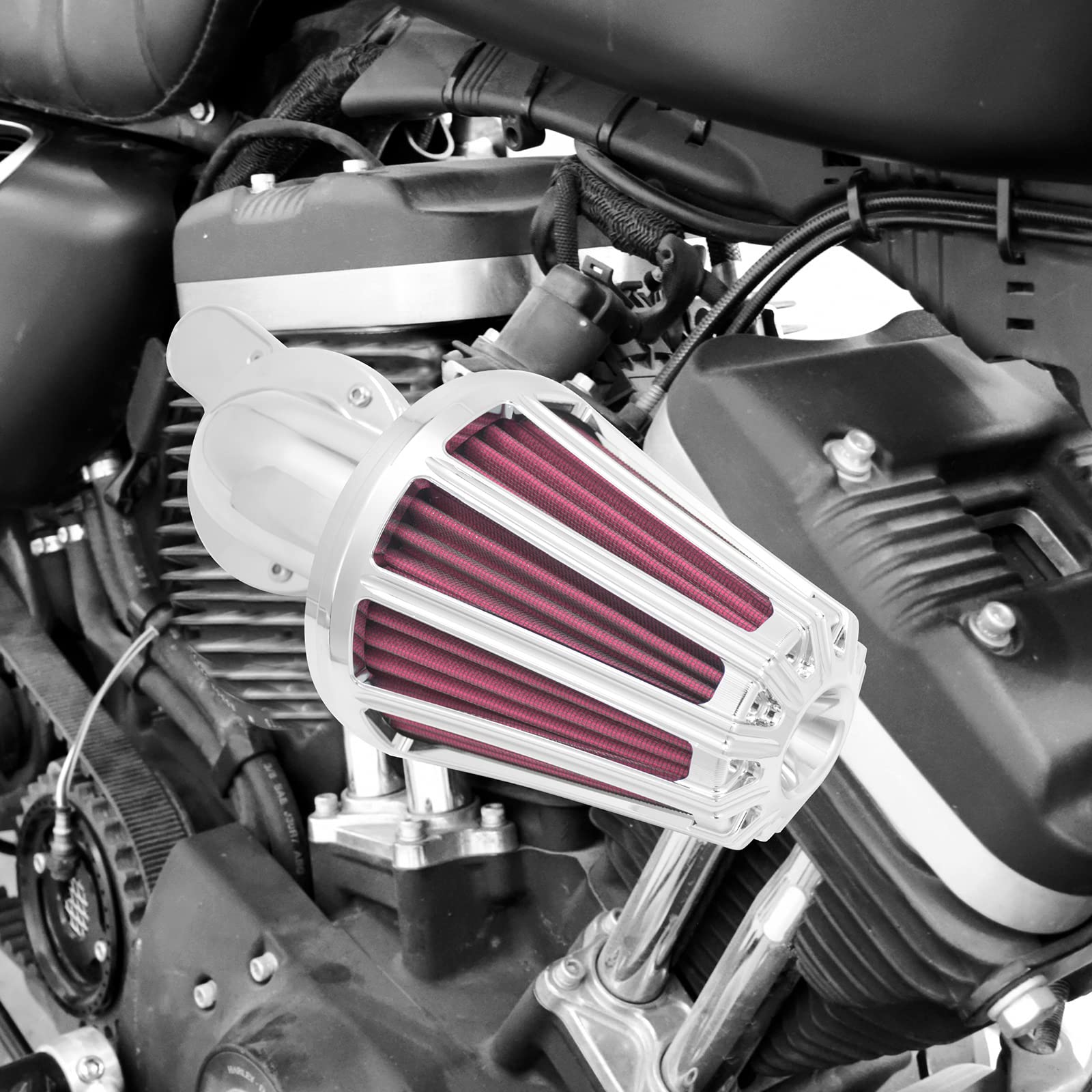 スポーツスターエアクリーナー　HCmotorku Amazon.co.jp: HCmotorku Motorcyle エアフィルター エアクリーナー 90