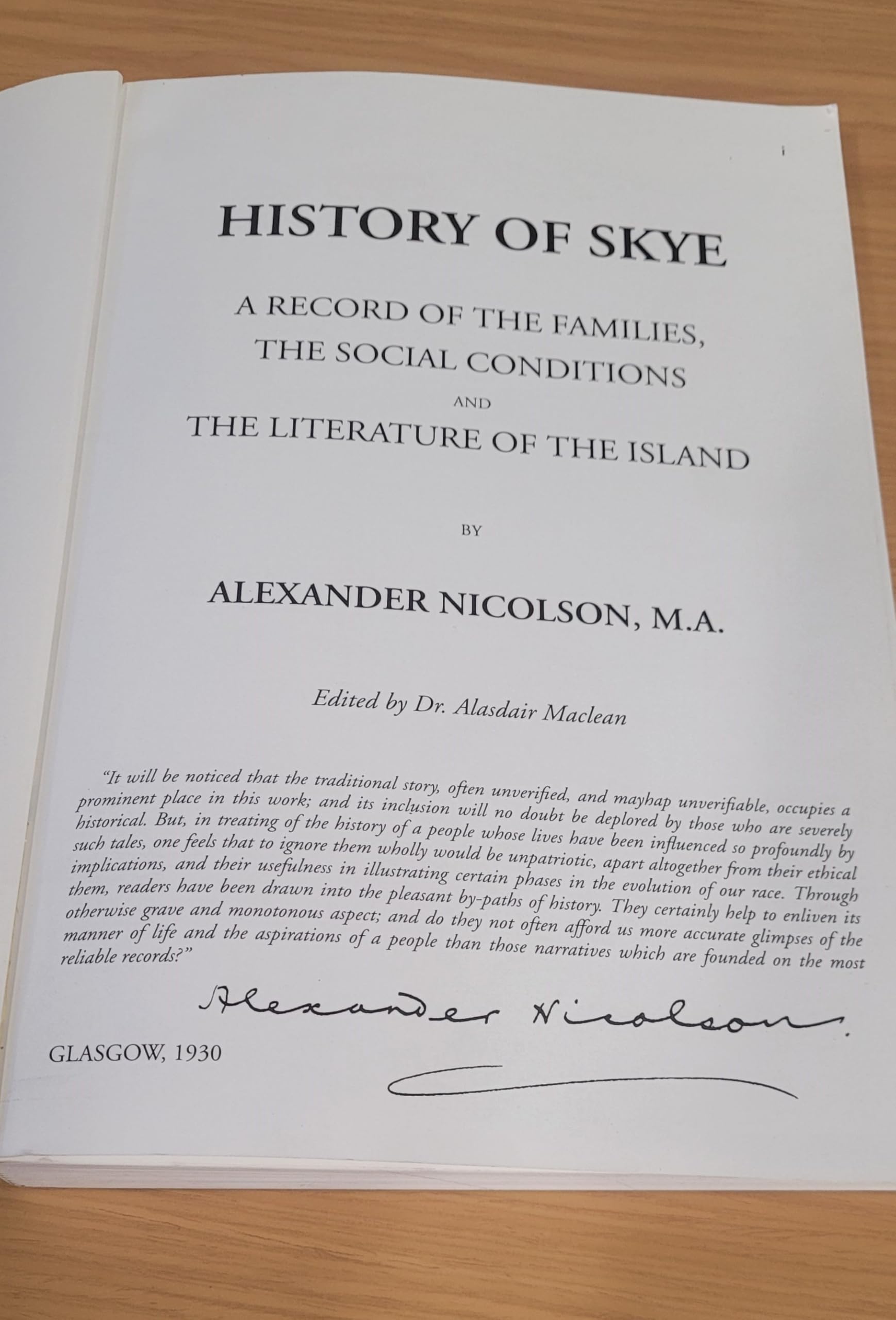 A History of Skye: A Record of the Families, Social Conditions and Literature of the Island: A Record of the Families, Social Conditions and Literature of the Island