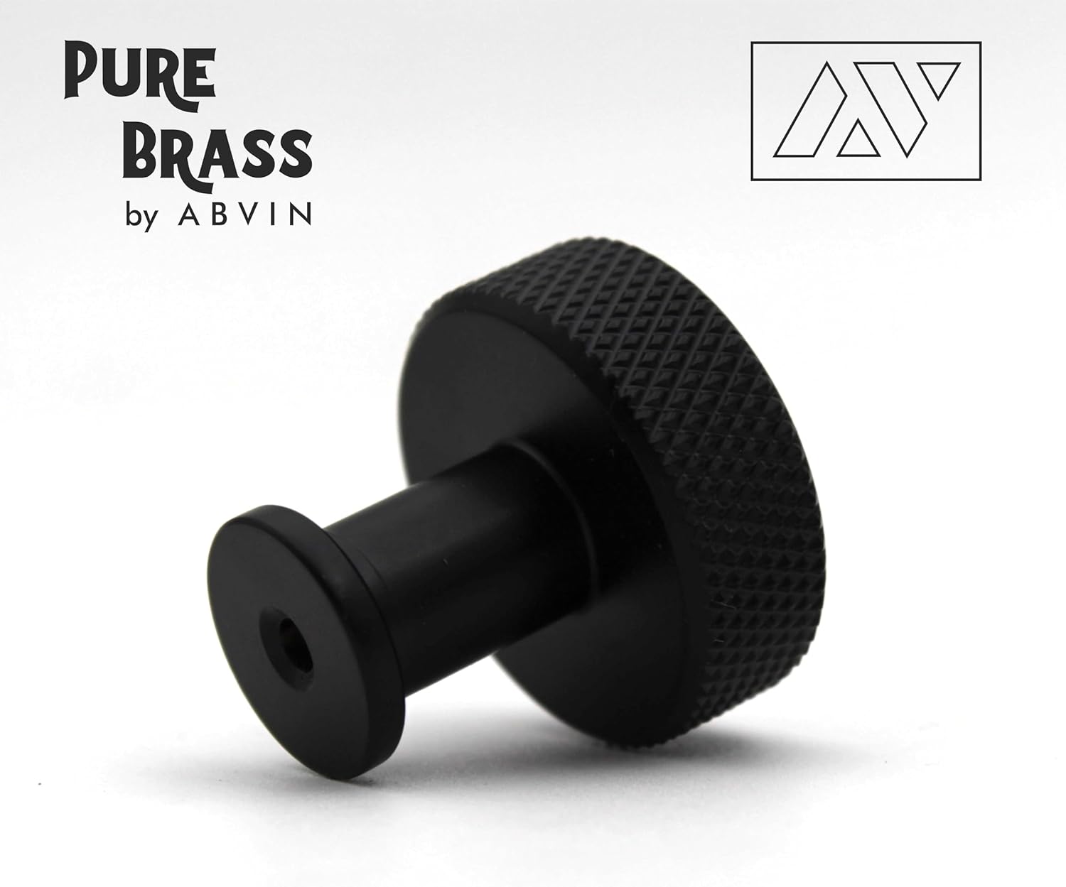 Premium Black Solid Brass Knurled Cabinet Bar Pull Handles Knob Furniture Hardware Drawers Kitchens Cupboard Door