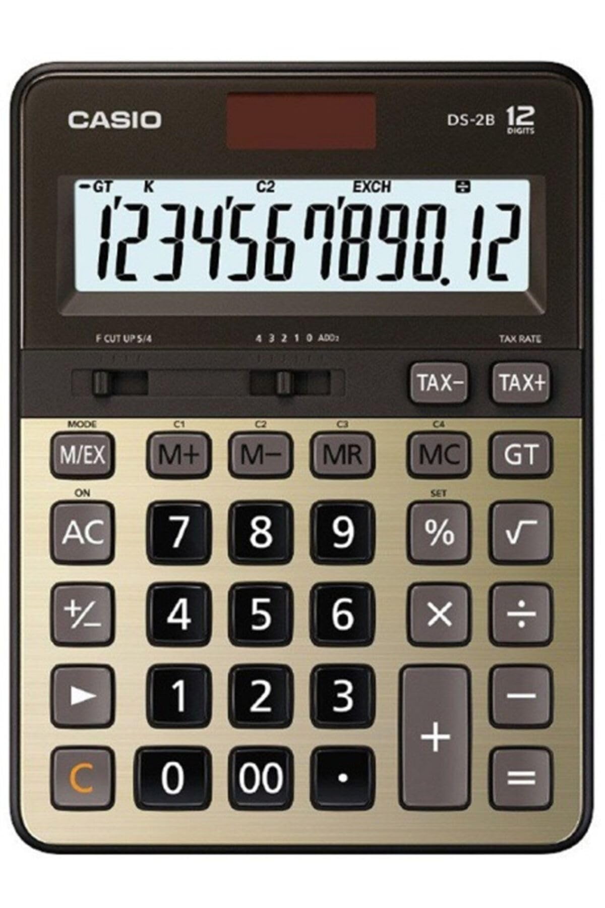 Casio DS-2B-GD-W-DH stacjonarny kalkulator cyfrowy - czarny i złoty