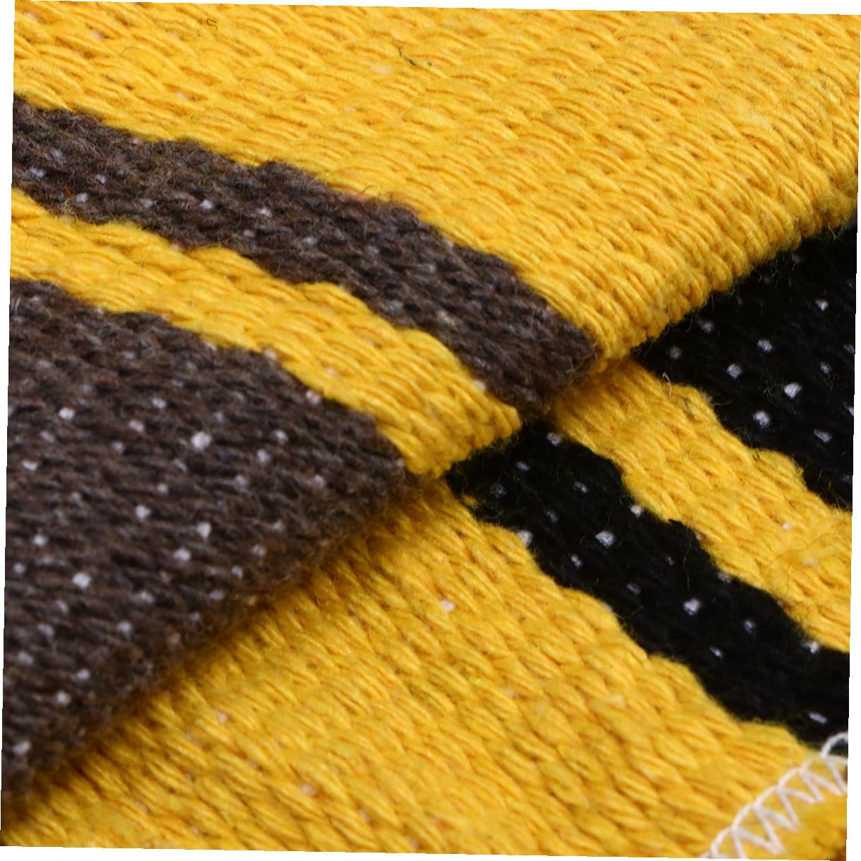 Coperta Messicana Intrecciata per Yoga e Divano in Poliestere e Cotone, Spessa e Vibrante, per Soggiorno e Ufficio, Coperta Multifunzionale Color Giallo