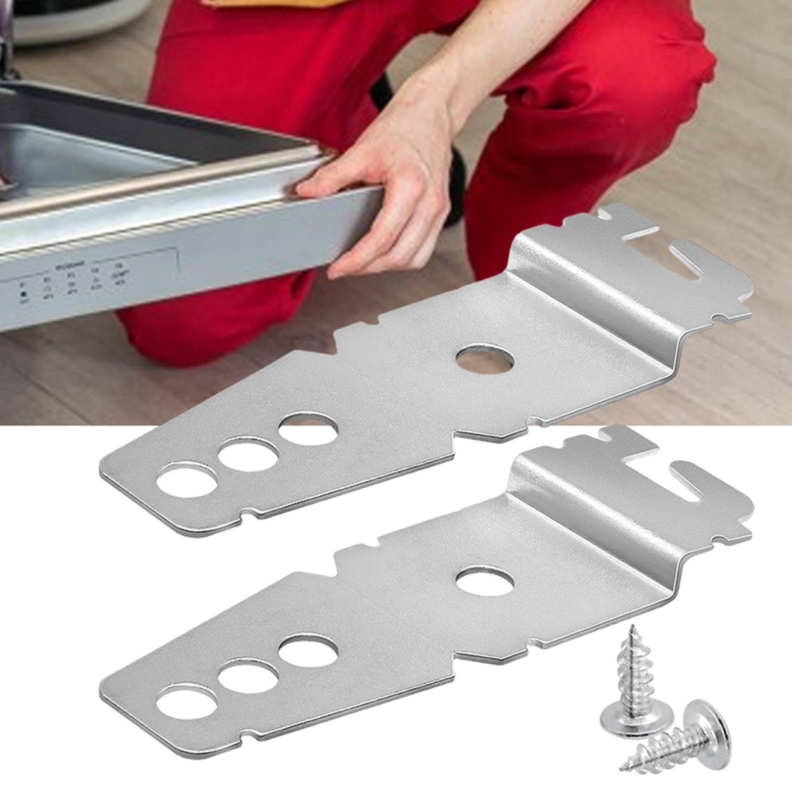 Installationsset für Geschirrspüler, Einbauset für Spülmaschine, Thekenhalterung für Spülmaschine, Metall, Geschirrspülerhalterung, Geschirrspüler-Einbauhalter, Geschirrspüler-Einbauhalterung,