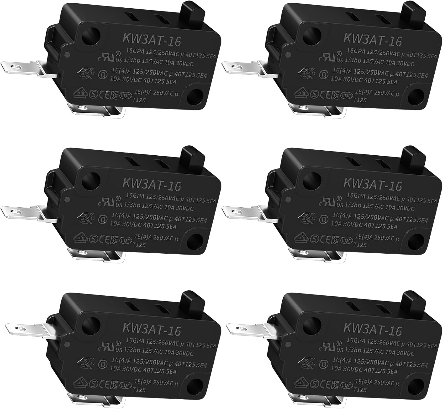 DaierTek KW3A/KW3AT Microwave Door Switch 16A 125VAC/250VAC Microwave