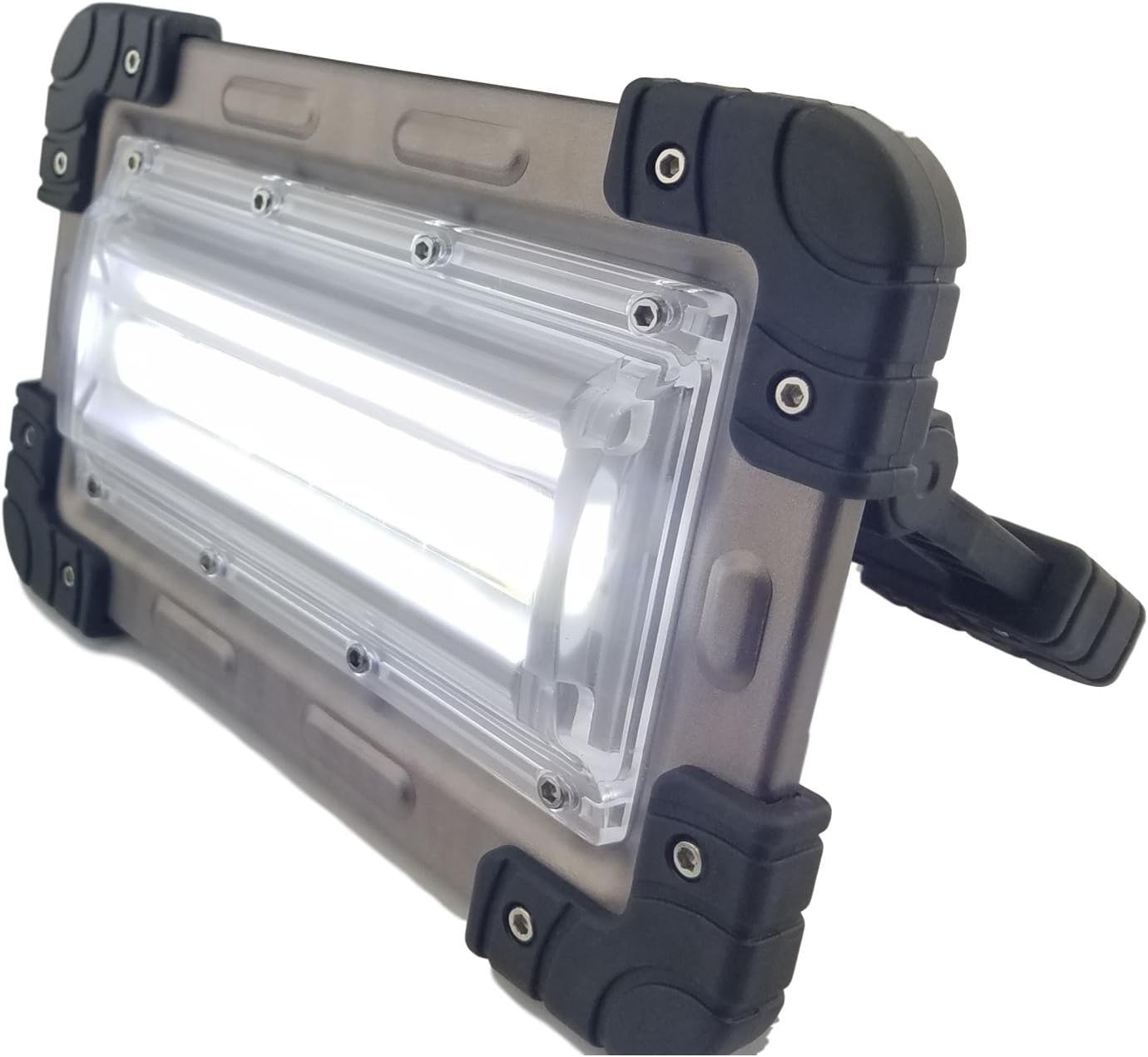 30 Watt Portable 2000 Lumen LED Work Light,Outdoor Flood Light, for Workshop,Construction Site, Building, Camping,Hiking,Car Repair, Rechargeable Battery Power Bank