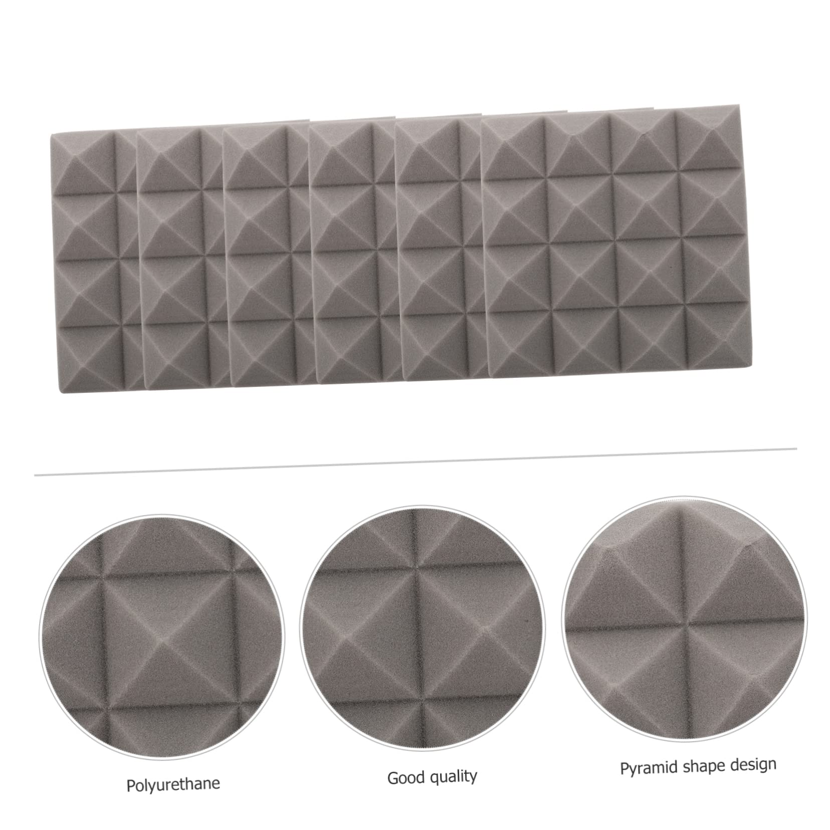 12pezzi Pannelli Fonoassorbenti Espansi in Leggeri e Resistenti per Studi di Registrazione di Controllo Uffici Home Studio e Home Theater Assorbono Energia Acustica Riducendo