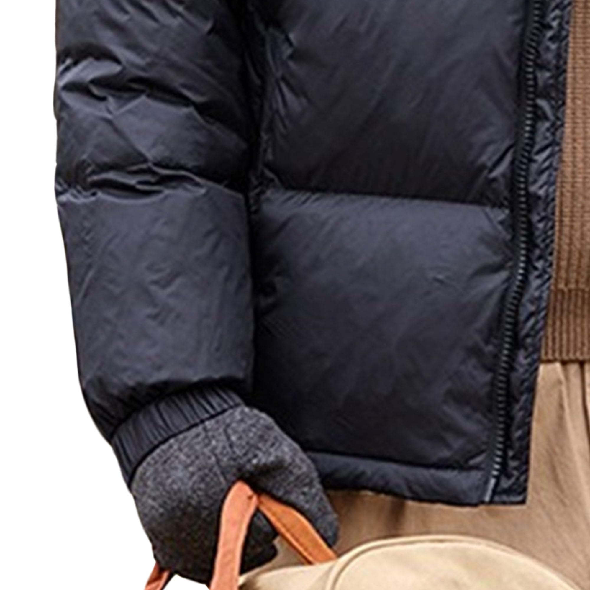 Piumino termico da uomo in tinta unita caldo caldo con zip completa giù cerniera cappotto piumino da uomo con cappuccio