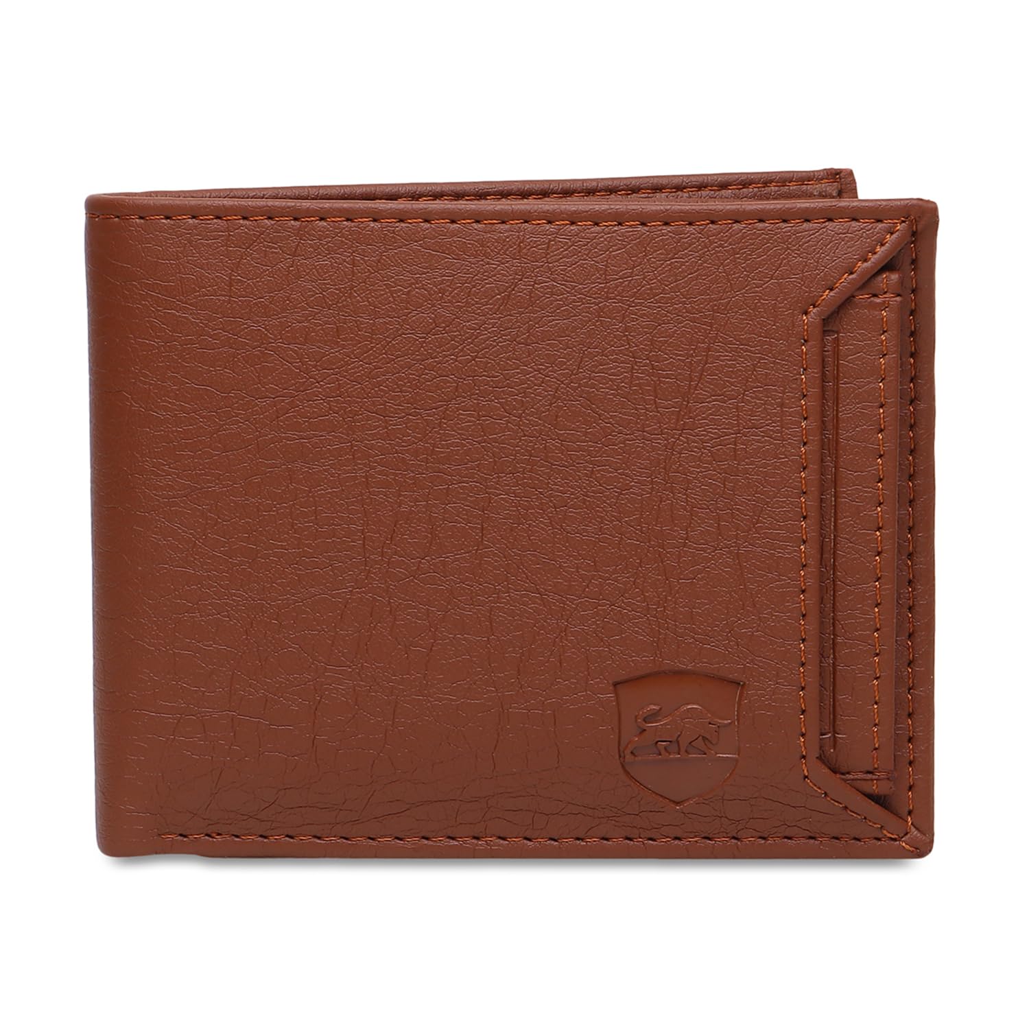 Tan Slider ATM Design PU Leather Wallet for Men | 6 Card Slots I 2 Currency & Secret Compartments I 1 Coin Pocket & 1 ID Card Slots-image-42