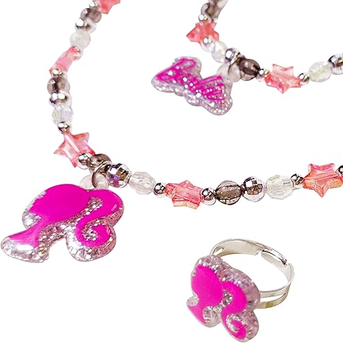 Miniatura 2 de LUV HER Conjunto de Joyas para Niñas – Conjunto de Caja de Joyas de Juguete de 3 Piezas para Vestirse con Collar de Cuentas, Pulsera y Anillo