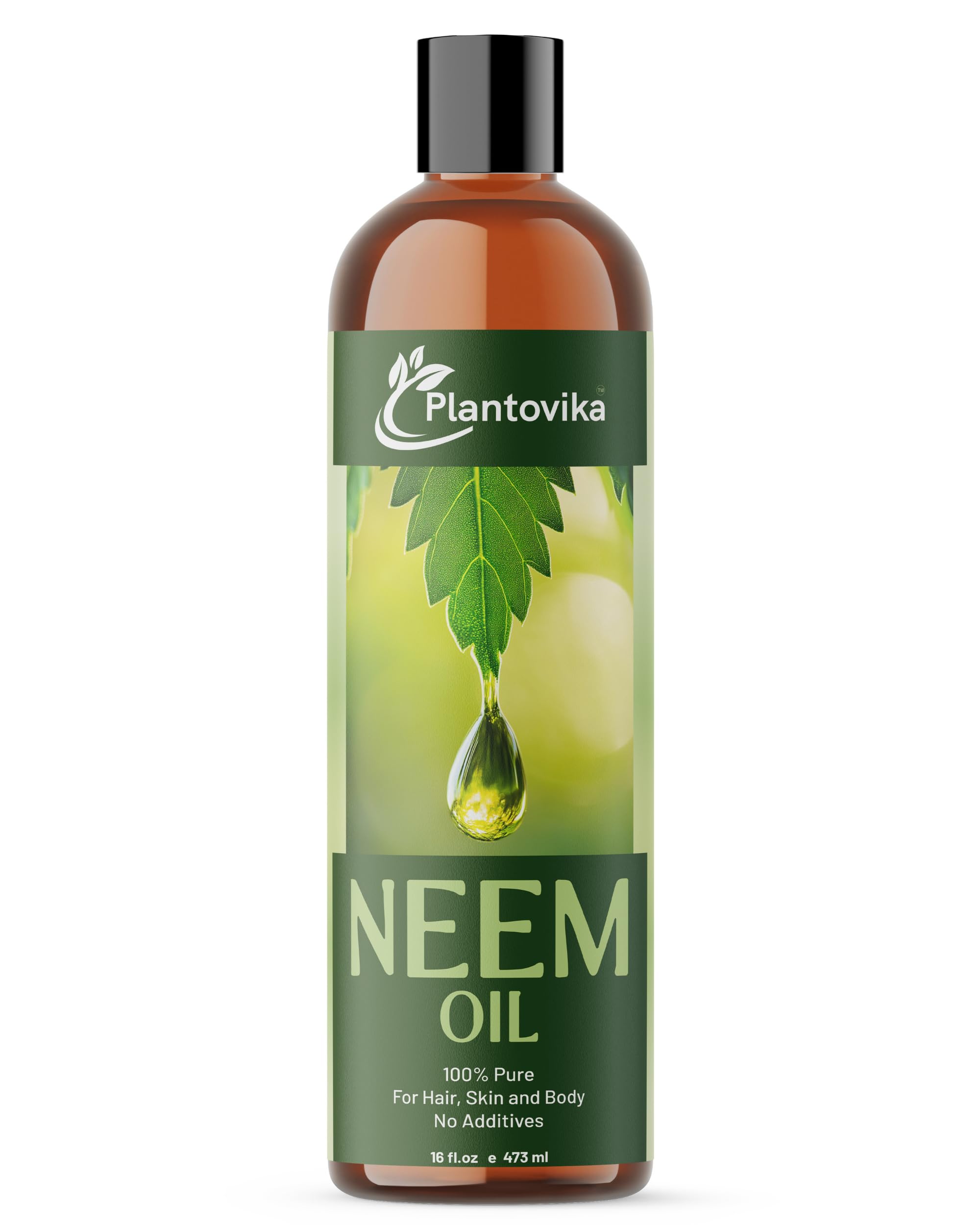 Aceite de neem 100% puro prensado en frío, concentrado totalmente natural, extracto de aceite de neem sin refinar