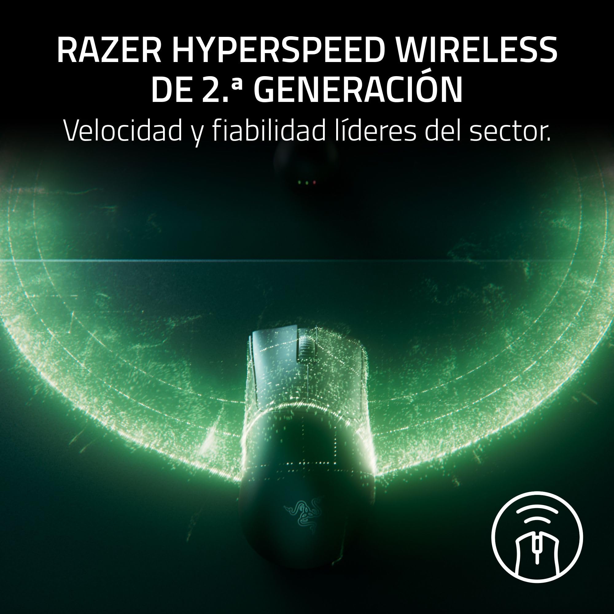 Razer DeathAdder V4 Pro NiKo Edition - Ratón para Esports ergonómico inalámbrico y Ultraligero - 57 g - 2,4 GHz Hyperspeed - Focus Pro 45K Sensor - 8K Hz Polling - Switches Gen-4 - PC/Mac | NiKo