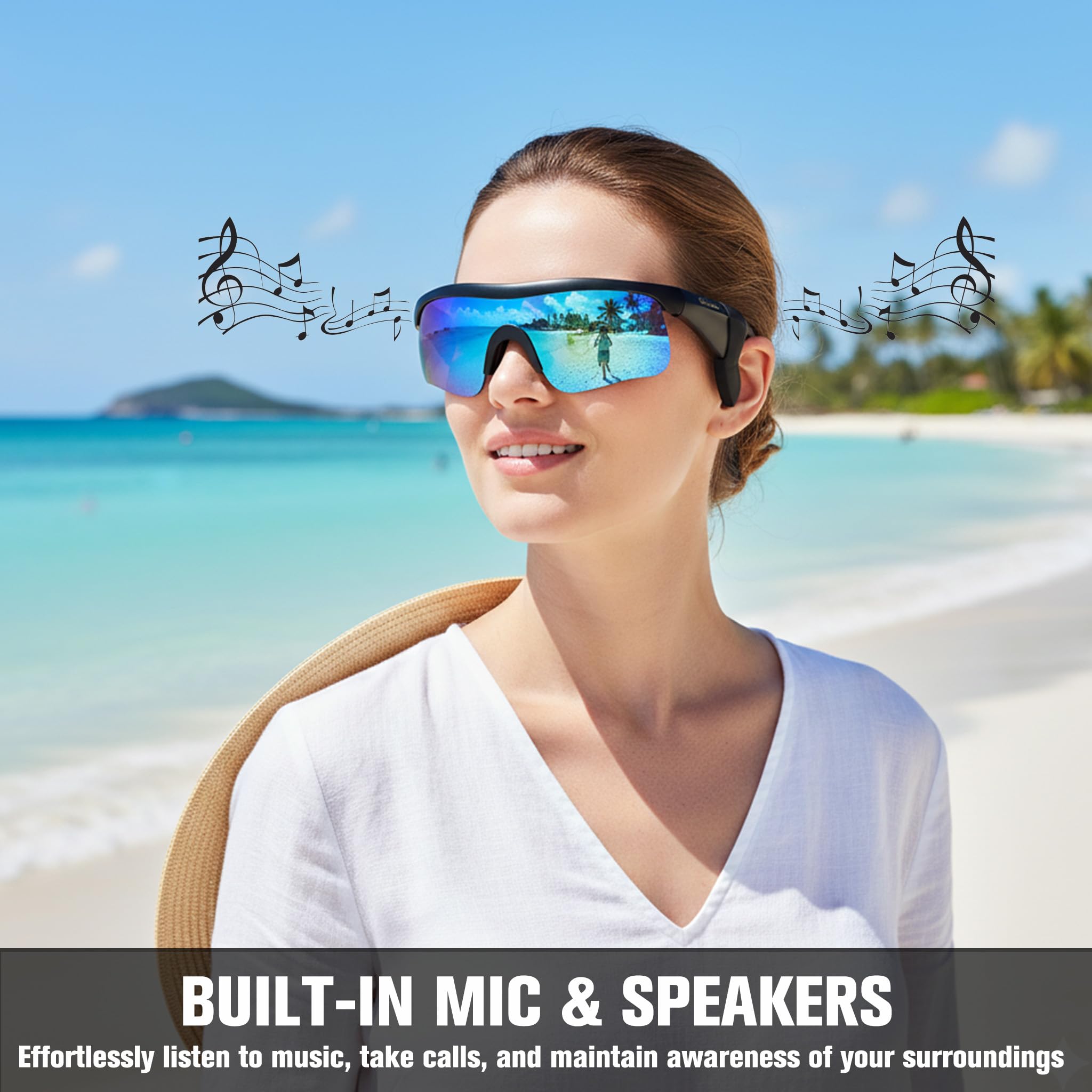 Bluetooth 5.3 Smart Glasses for Men & Women - Dettaglio