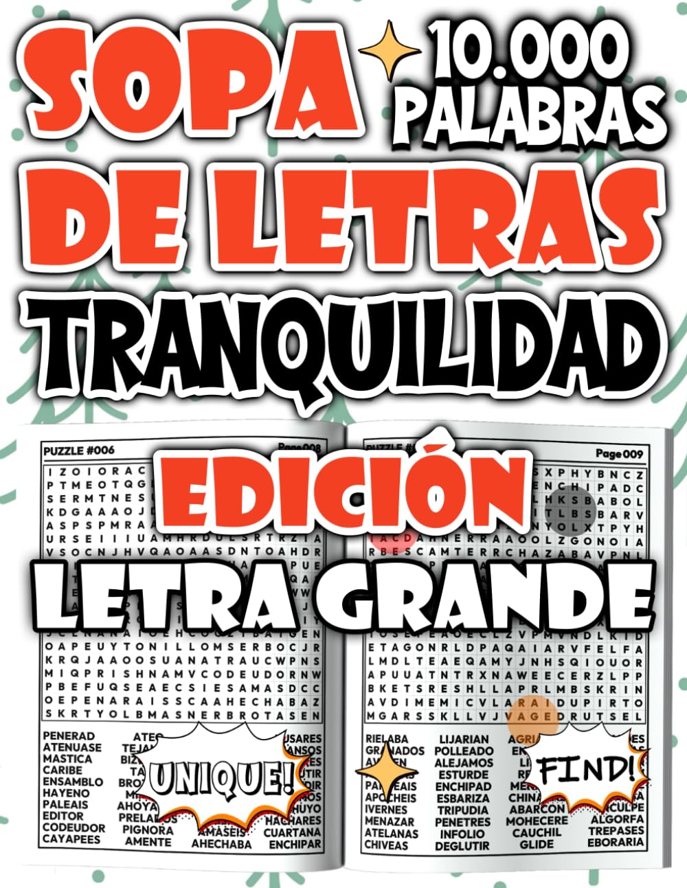 Sopa de Letras de 10.000 Palabras – Edición Tranquilidad Profunda para Relajar la Mente y el Espíritu (Colección de sopas de letras - rompecabezas para relajarse y divertirse)