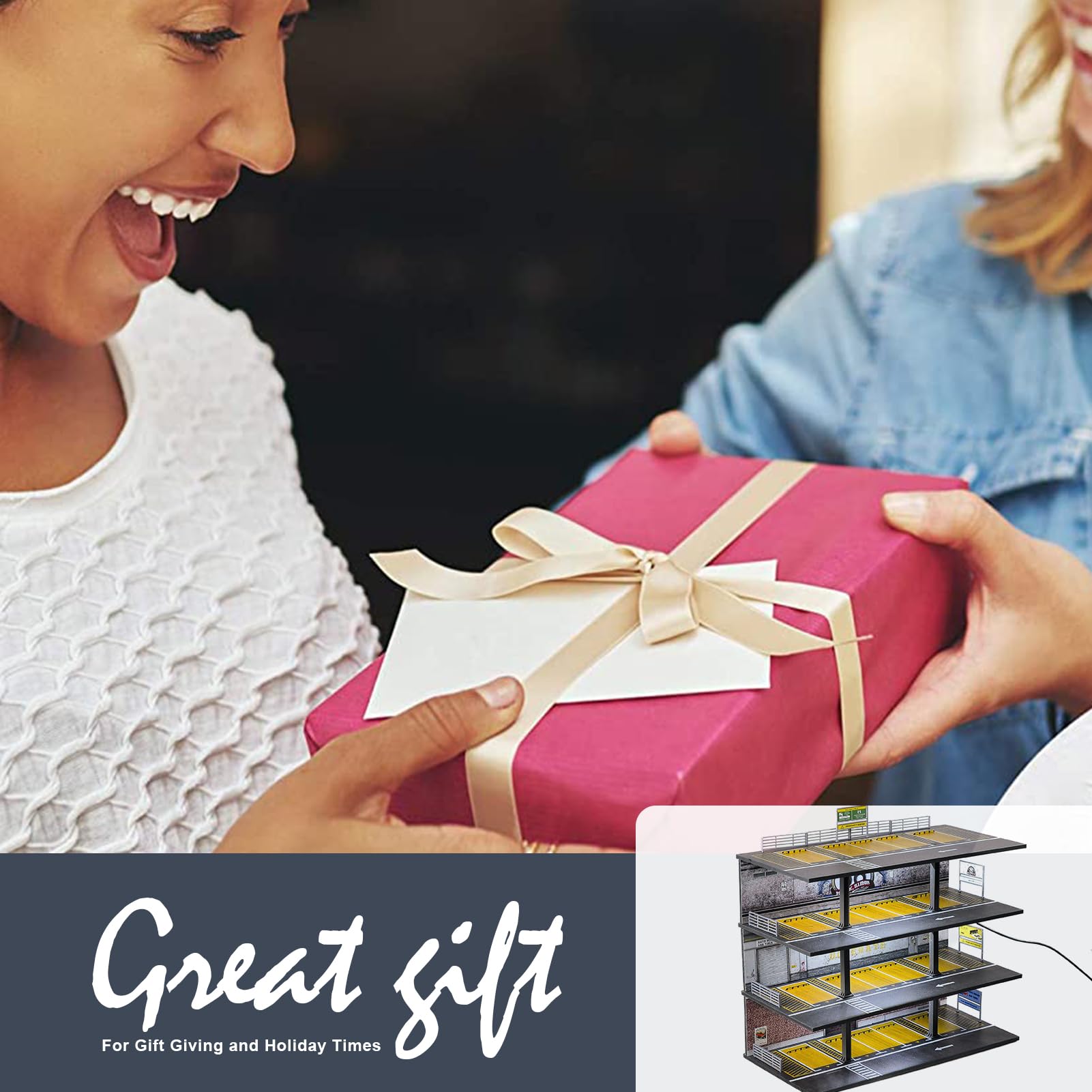 Amazon.co.jp: cxiiuui 1/64 ミニカー ディスプレイ ケース 駐車場 PVC