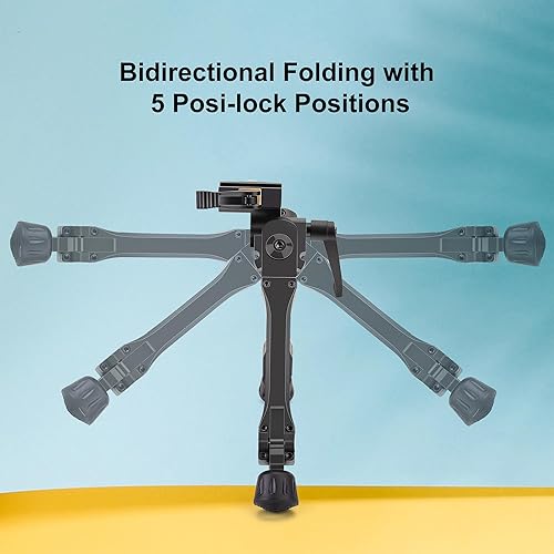 Miniatura 4 de Zeadio Bípode pivote inclinable con palanca de montaje rápido para riel Picatinny Weaver, de 7 a 10 pulgadas (F19P)