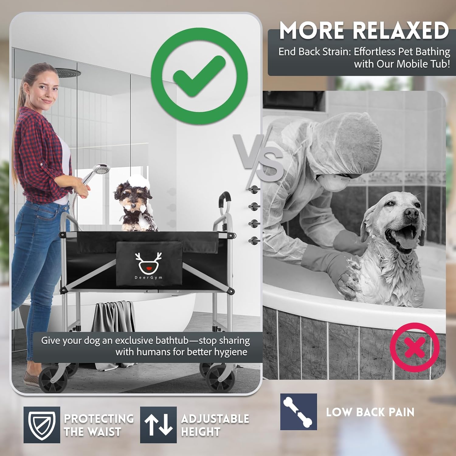 Transform Your Pet Care Routine: The Ultimate 2-in-1 Dog Bathtub & Stroller!