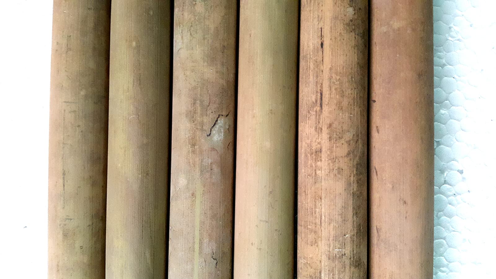 6 Flauto Blanks Asam Bamboo 91,4 cm per C Bass Bansuri