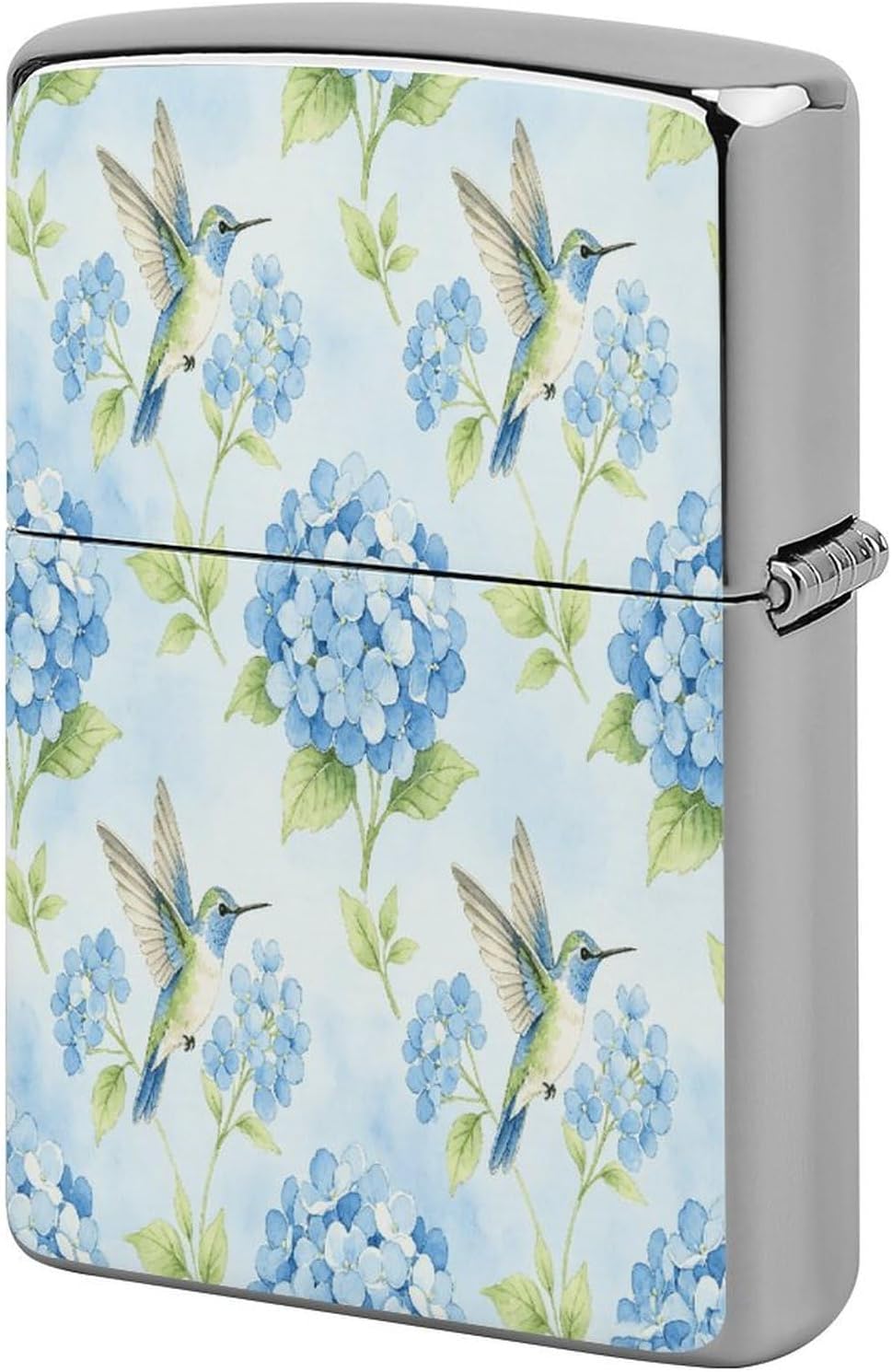 BlueBirdBloom Printed Premium Copper Lighter Case, Double-Sided Artistic Protective Cover, Lightweight Metal Lighter Shell for Men, Desktop Accessory Decor