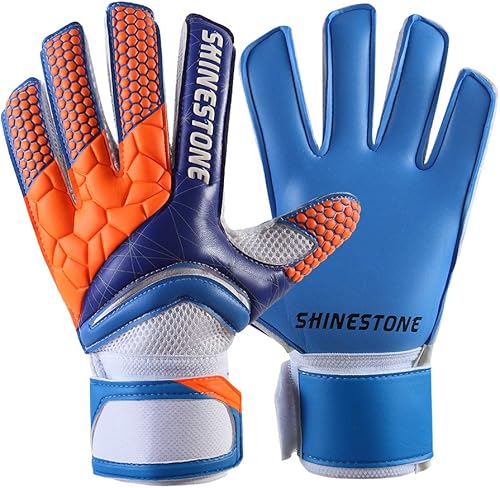Miniatura 7 de Shinestone Guantes de portero de portero para jóvenes y adultos, guantes de portero de fútbol con fuerte agarre y protección para los dedos para