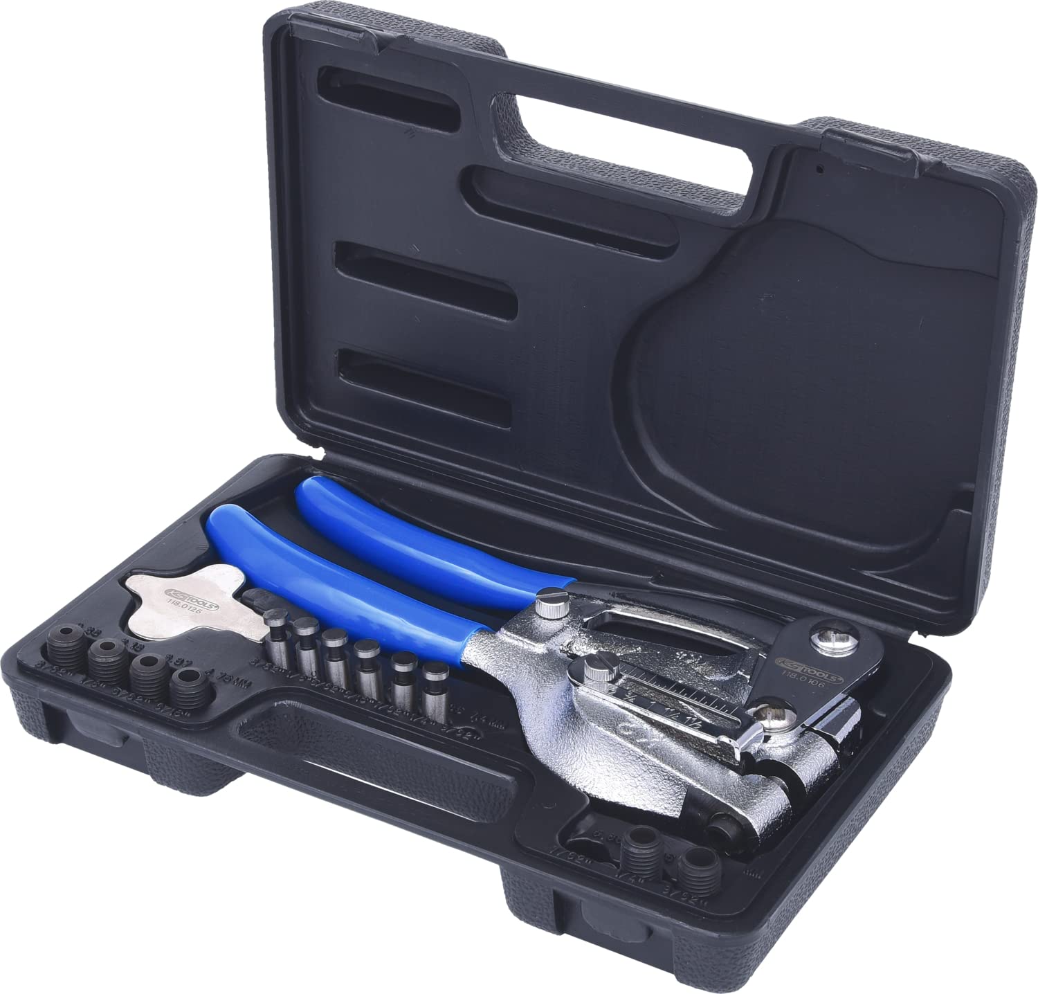 KS Tools 118.0105 Zestaw szczypiec do dziurkowania, 16-szt